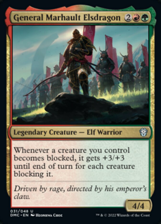 General Marhault Elsdragon [Dominaria United Commander] - Destination Retro