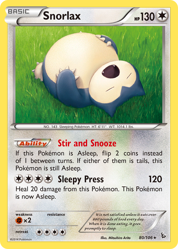 Snorlax (80/106) [XY: Flashfire] - Destination Retro