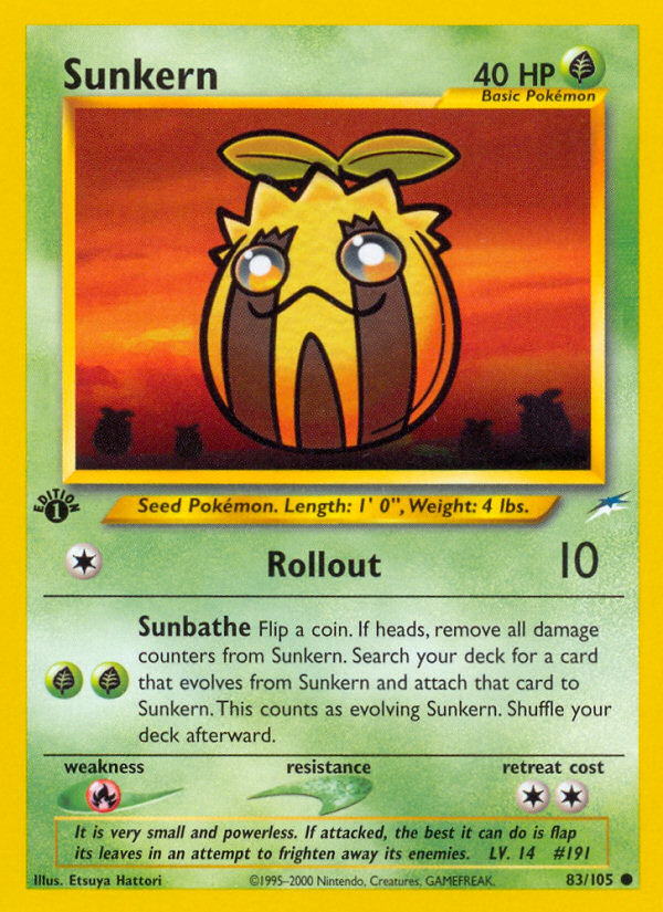 Sunkern (83/105) [Neo Destiny 1st Edition] - Destination Retro