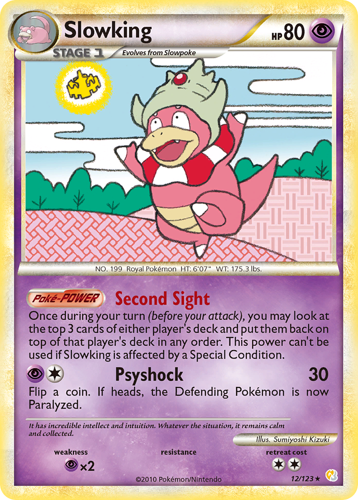 Slowking (12/123) [HeartGold & SoulSilver: Base Set] - Destination Retro