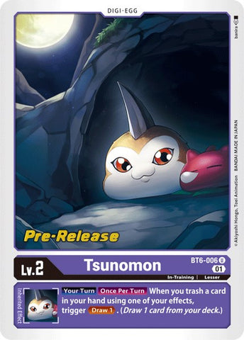 Tsunomon [BT6-006] [Double Diamond Pre-Release Cards] - Destination Retro