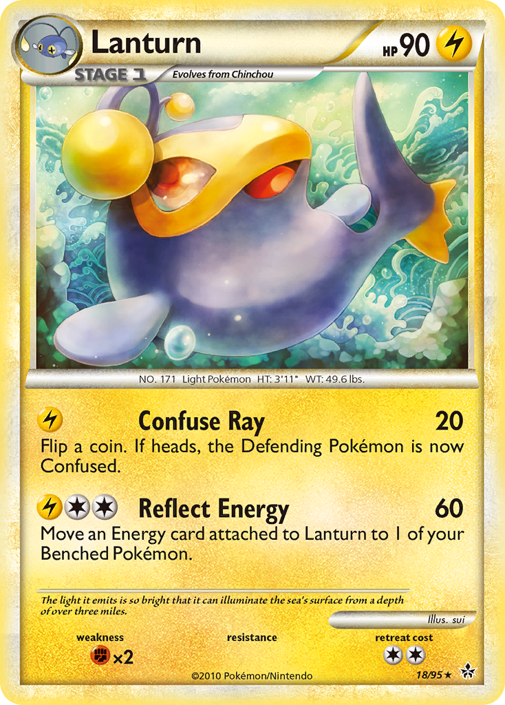Lanturn (18/95) [HeartGold & SoulSilver: Unleashed] - Destination Retro