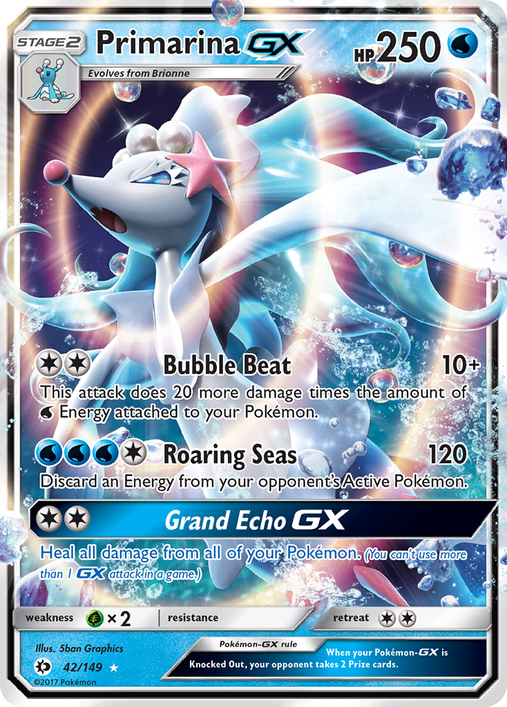 Primarina GX (42/149) [Sun & Moon: Base Set] - Destination Retro