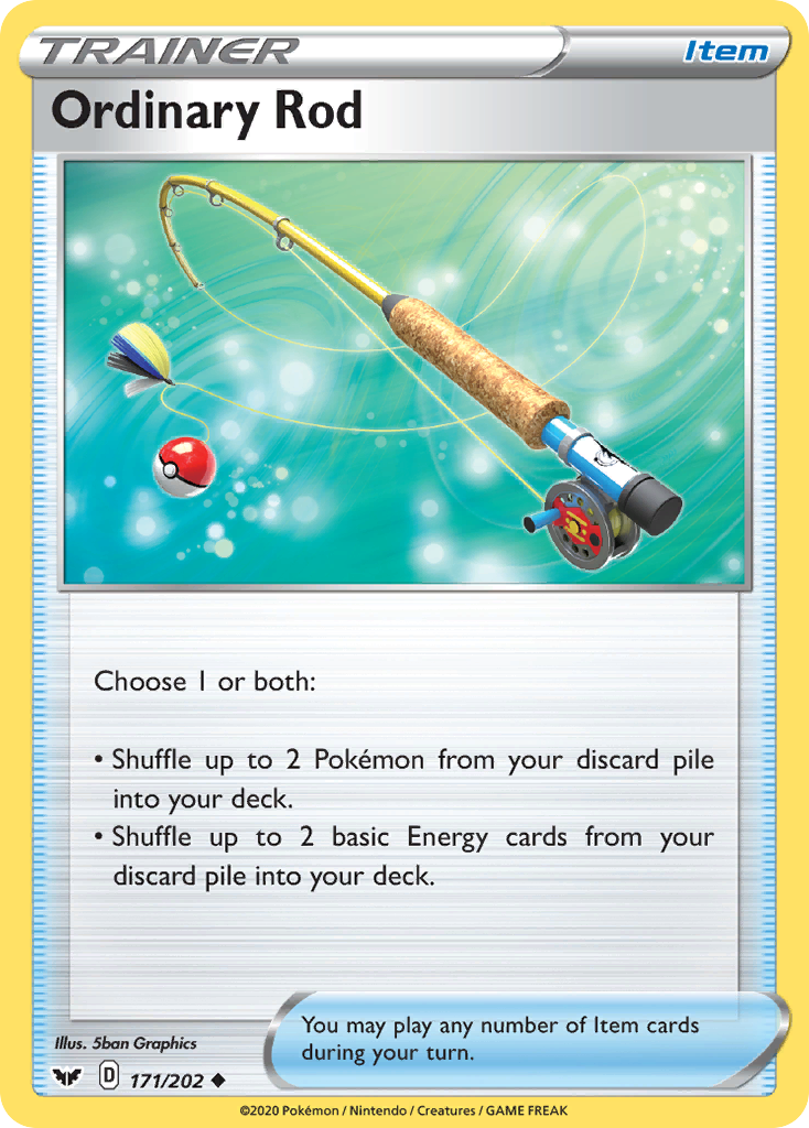 Ordinary Rod (171/202) [Sword & Shield: Base Set] - Destination Retro