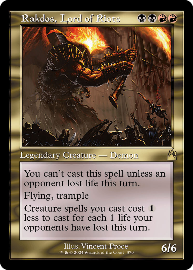Rakdos, Lord of Riots (Retro Frame) [Ravnica Remastered] - Destination Retro