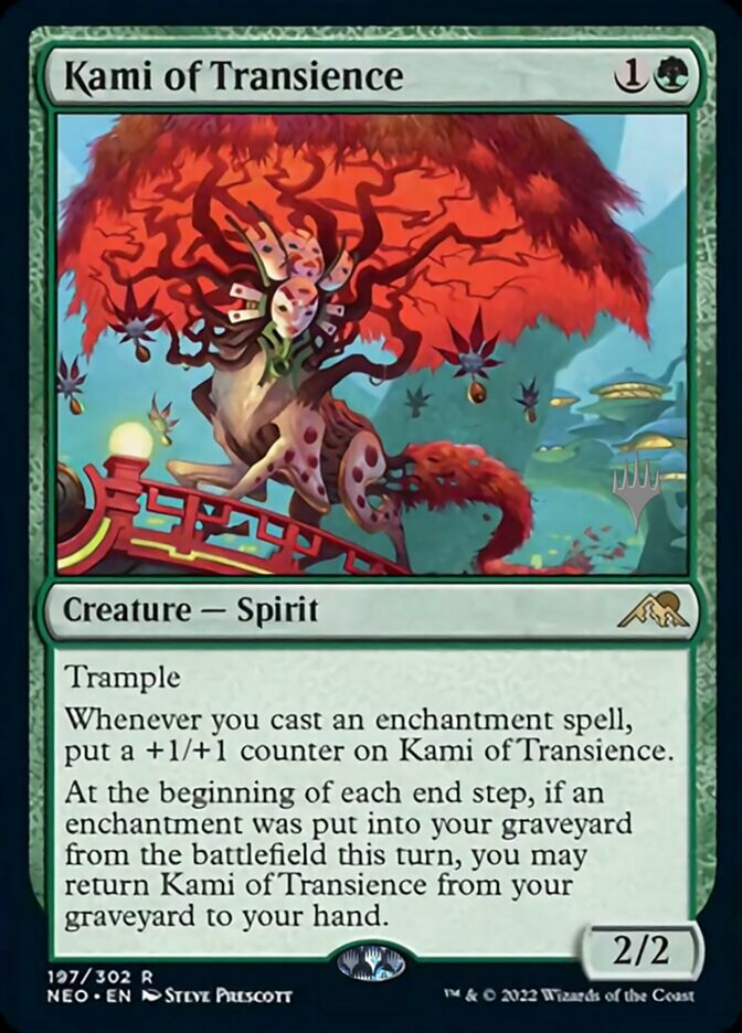 Kami of Transience (Promo Pack) [Kamigawa: Neon Dynasty Promos] - Destination Retro