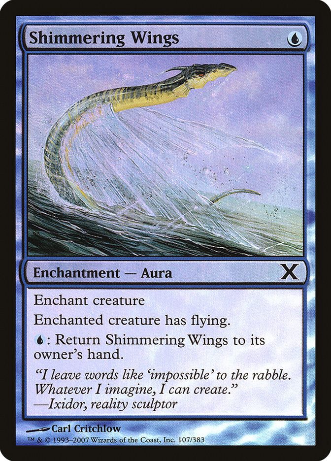 Shimmering Wings (Premium Foil) [Tenth Edition] - Destination Retro