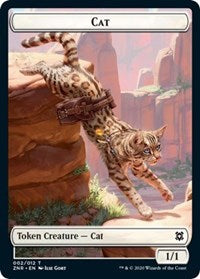 Cat // Hydra Double-sided Token [Zendikar Rising Tokens] - Destination Retro