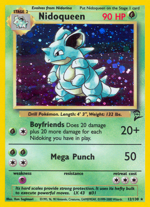 Nidoqueen (12/130) [Base Set 2] - Destination Retro