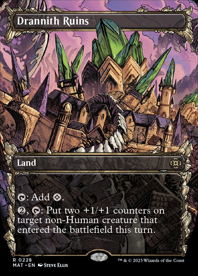 Drannith Ruins (Showcase Halo Foil) [March of the Machine: The Aftermath] - Destination Retro