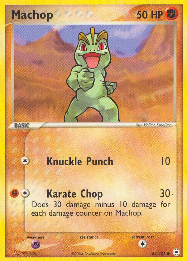 Machop (64/101) [EX: Hidden Legends] - Destination Retro