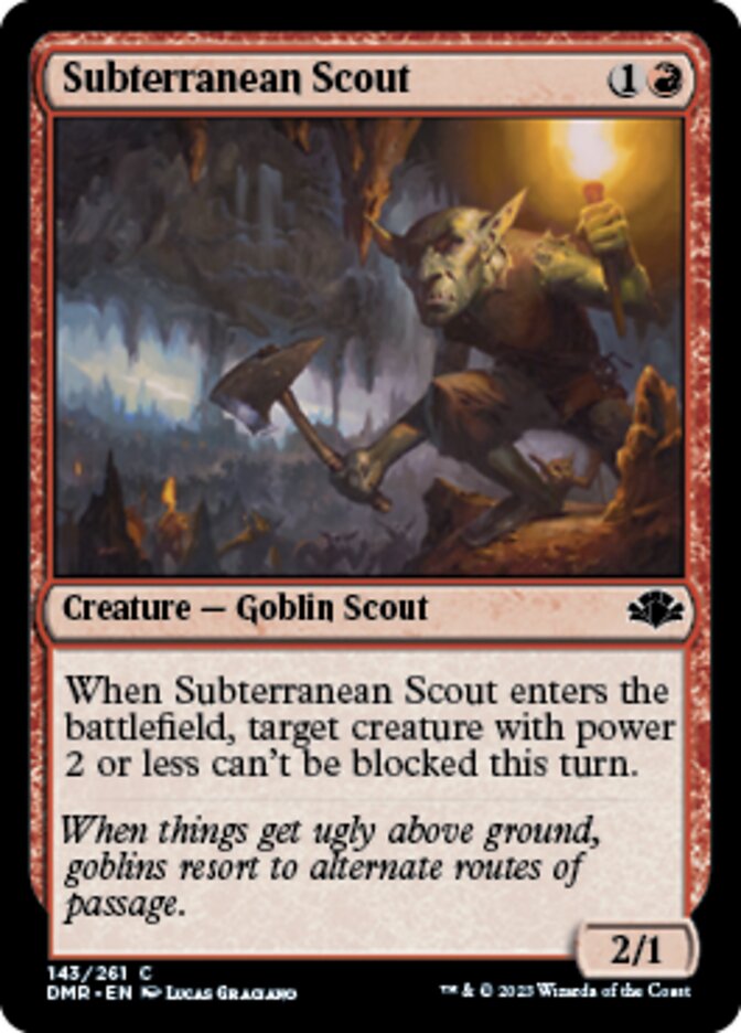 Subterranean Scout [Dominaria Remastered] - Destination Retro
