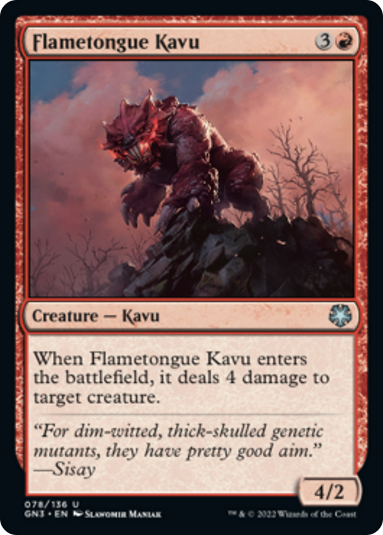 Flametongue Kavu [Game Night: Free-for-All] - Destination Retro