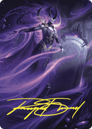 Ashiok, Wicked Manipulator Art Card (10/81) (Gold-Stamped Signature) [Wilds of Eldraine Art Series] - Destination Retro