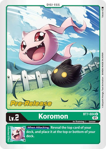 Koromon [BT7-004] [Next Adventure Pre-Release Cards] - Destination Retro