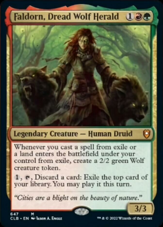 Faldorn, Dread Wolf Herald [Commander Legends: Battle for Baldur's Gate] - Destination Retro