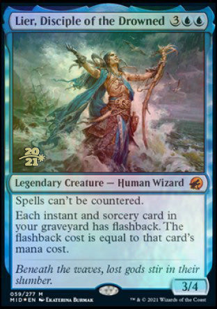 Lier, Disciple of the Drowned [Innistrad: Midnight Hunt Prerelease Promos] - Destination Retro