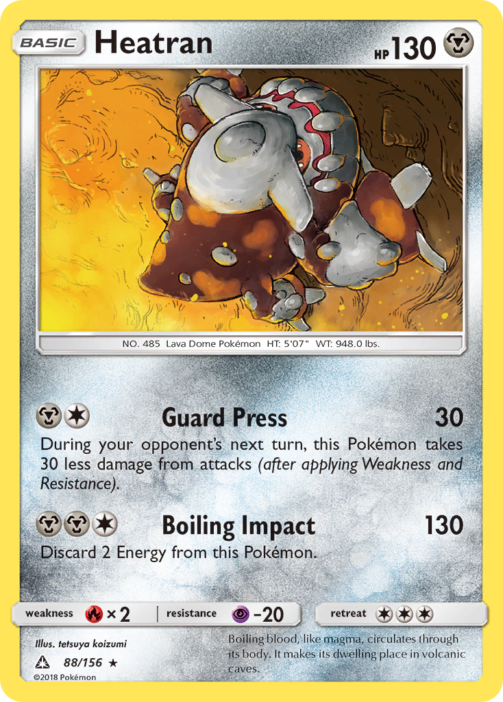 Heatran (88/156) [Sun & Moon: Ultra Prism] - Destination Retro