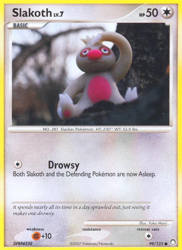 Slakoth (99/123) [Diamond & Pearl: Mysterious Treasures] - Destination Retro