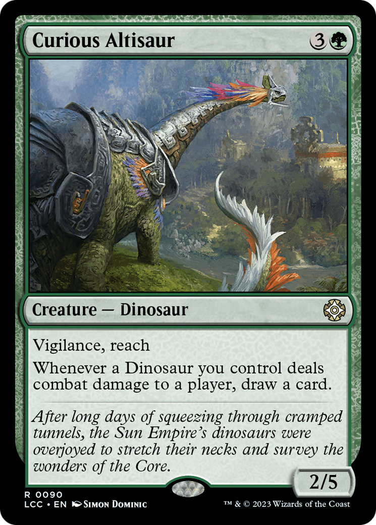 Curious Altisaur [The Lost Caverns of Ixalan Commander] - Destination Retro