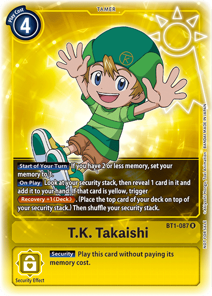 T.K. Takaishi [BT1-087] (Buy-A-Box Promo) [Release Special Booster Ver.1.0 Promos] - Destination Retro