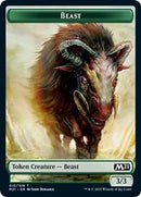 Beast // Saproling Double-sided Token [Core Set 2021 Tokens] - Destination Retro