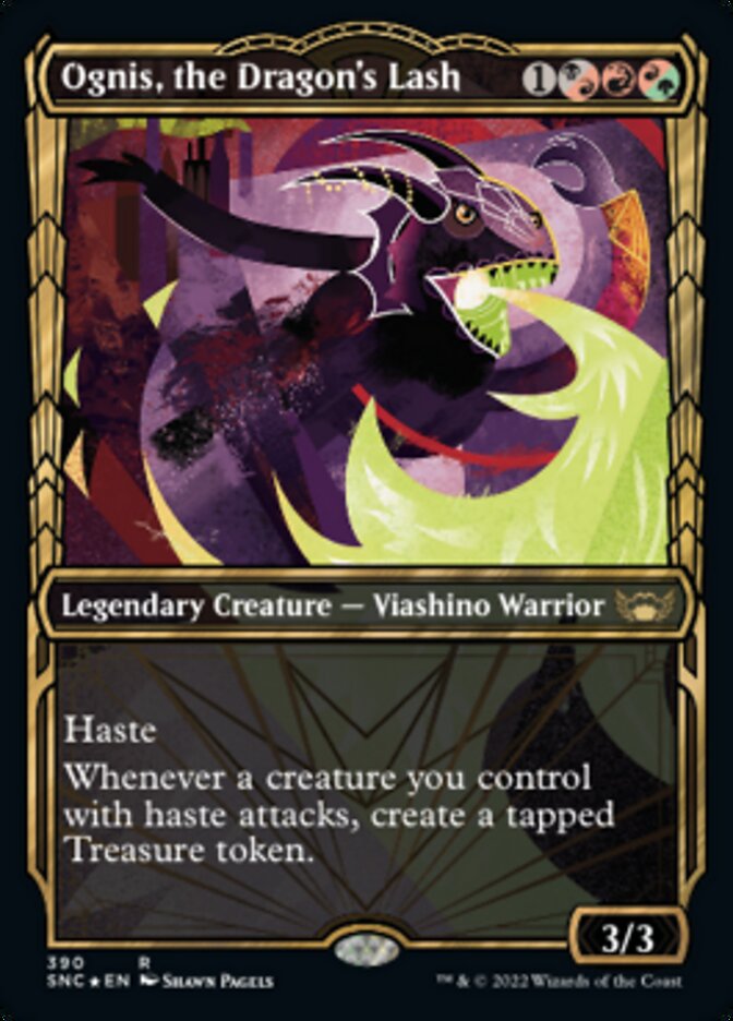Ognis, the Dragon's Lash (Showcase Golden Age Gilded Foil) [Streets of New Capenna] - Destination Retro