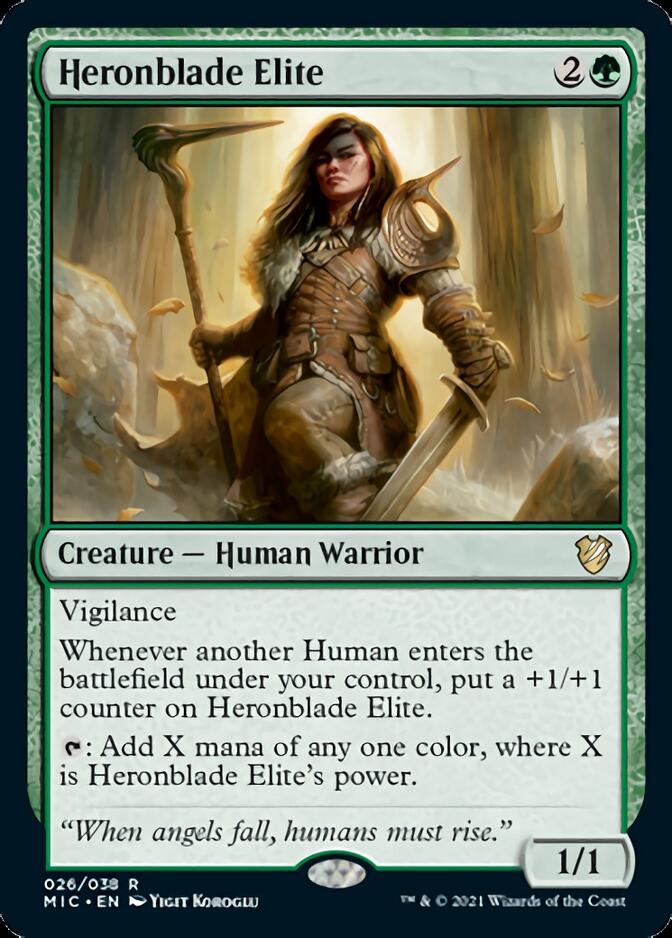 Heronblade Elite [Innistrad: Midnight Hunt Commander] - Destination Retro