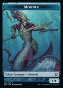 Saproling // Merfolk Double-sided Token [Dominaria United Tokens] - Destination Retro