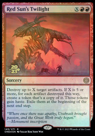Red Sun's Twilight [Phyrexia: All Will Be One Prerelease Promos] - Destination Retro