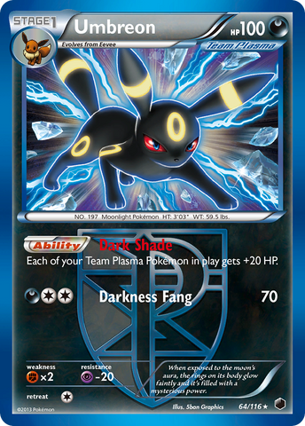 Umbreon (64/116) [Black & White: Plasma Freeze] - Destination Retro