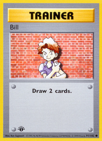 Bill (91/102) [Base Set 1st Edition] - Destination Retro