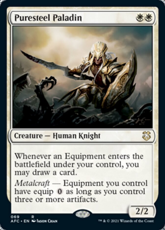 Puresteel Paladin [Dungeons & Dragons: Adventures in the Forgotten Realms Commander] - Destination Retro