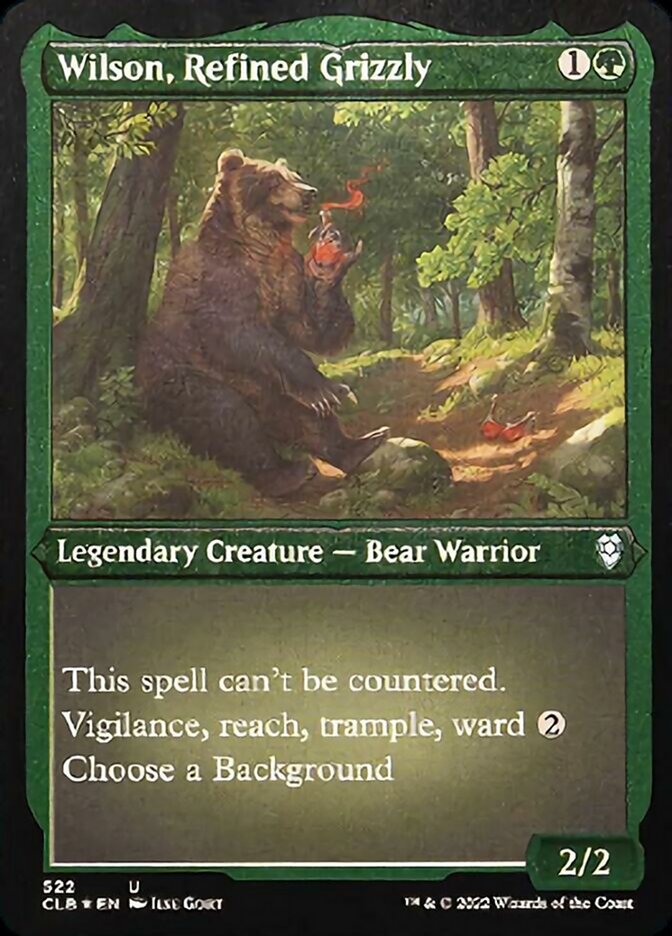 Wilson, Refined Grizzly (Foil Etched) [Commander Legends: Battle for Baldur's Gate] - Destination Retro