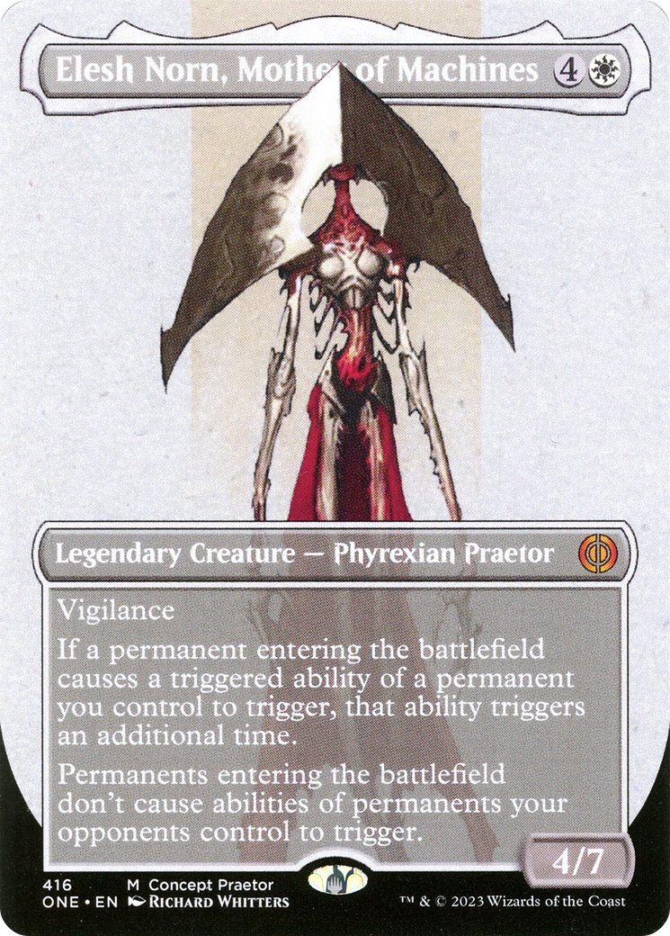 Elesh Norn, Mother of Machines (Borderless Concept Praetors) [Phyrexia: All Will Be One] - Destination Retro