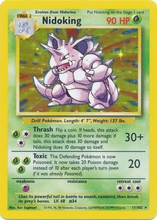 Nidoking (11/102) [Base Set Unlimited] - Destination Retro