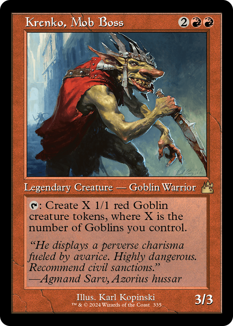 Krenko, Mob Boss (Retro) [Ravnica Remastered] - Destination Retro