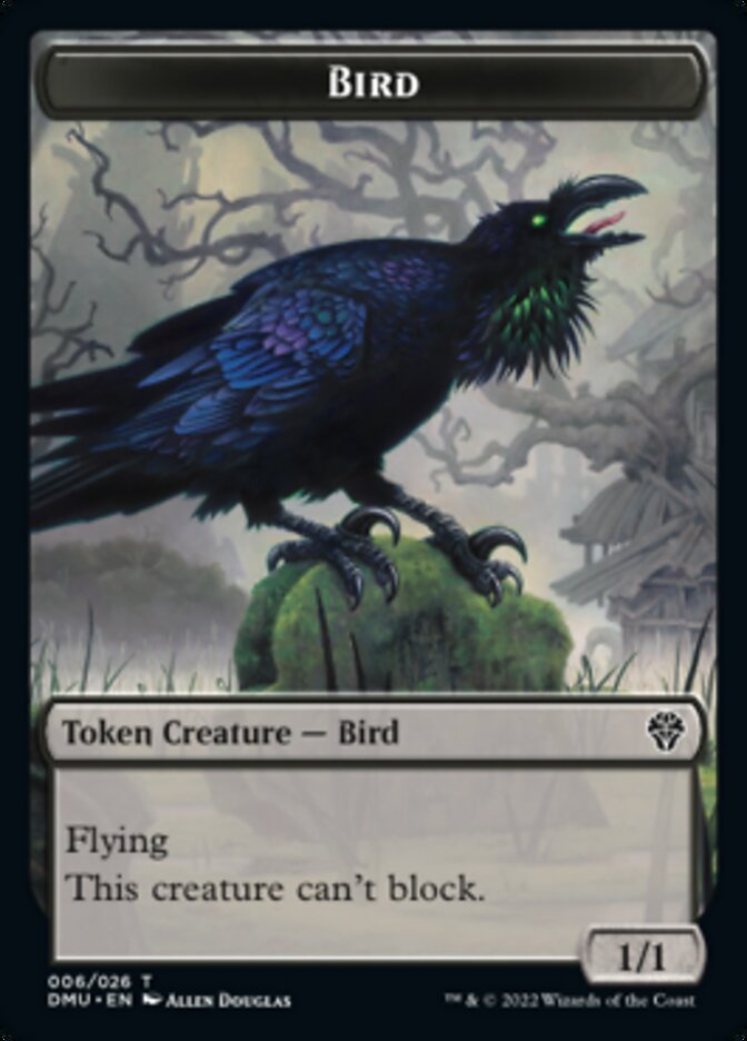 Bird (002) // Bird (006) Double-sided Token [Dominaria United Tokens] - Destination Retro