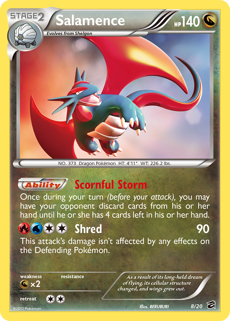 Salamence (8/20) [Black & White: Dragon Vault] - Destination Retro