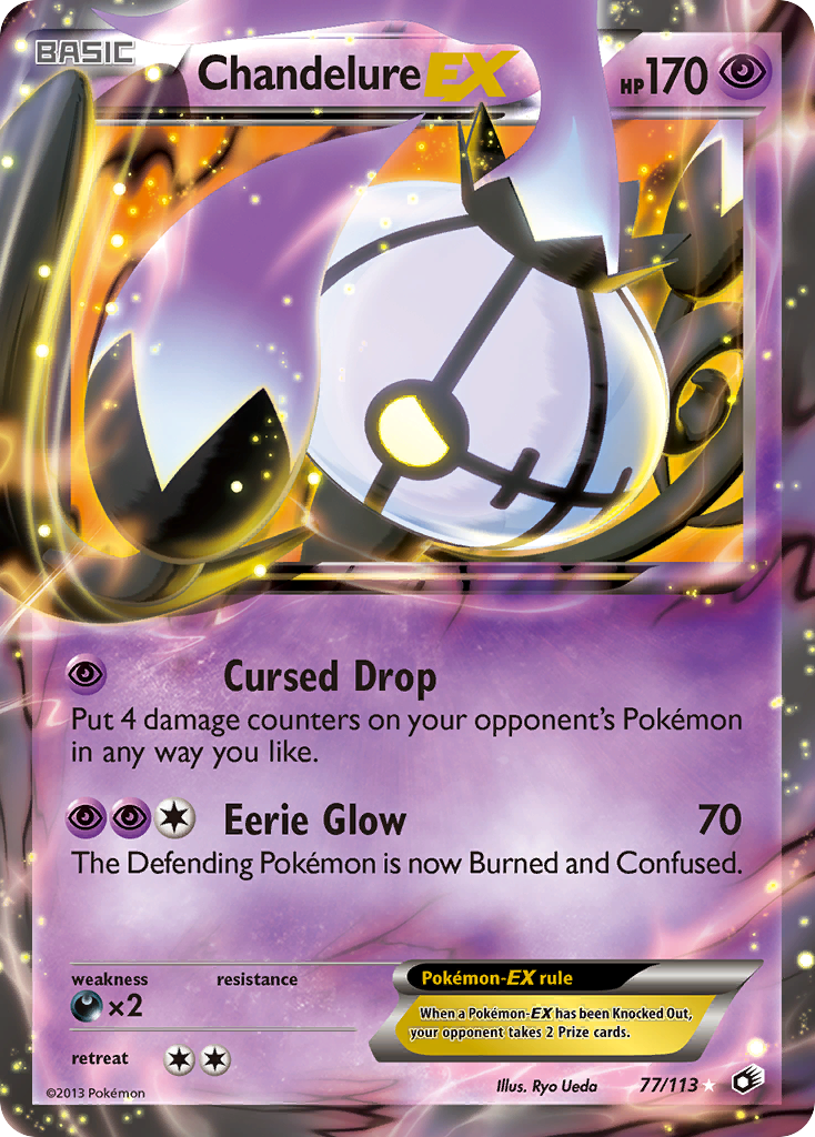 Chandelure EX (77/113) [Black & White: Legendary Treasures] - Destination Retro