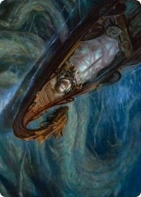 Funeral Longboat Art Card [Kaldheim: Art Series] - Destination Retro