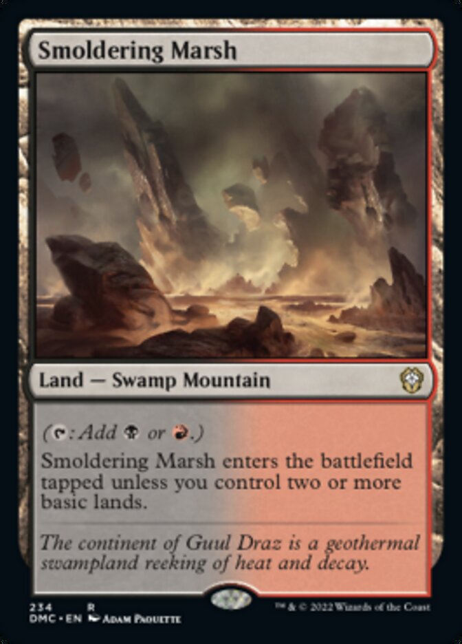 Smoldering Marsh [Dominaria United Commander] - Destination Retro