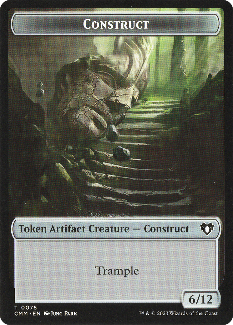 City's Blessing // Construct (0075) Double-Sided Token [Commander Masters Tokens] - Destination Retro
