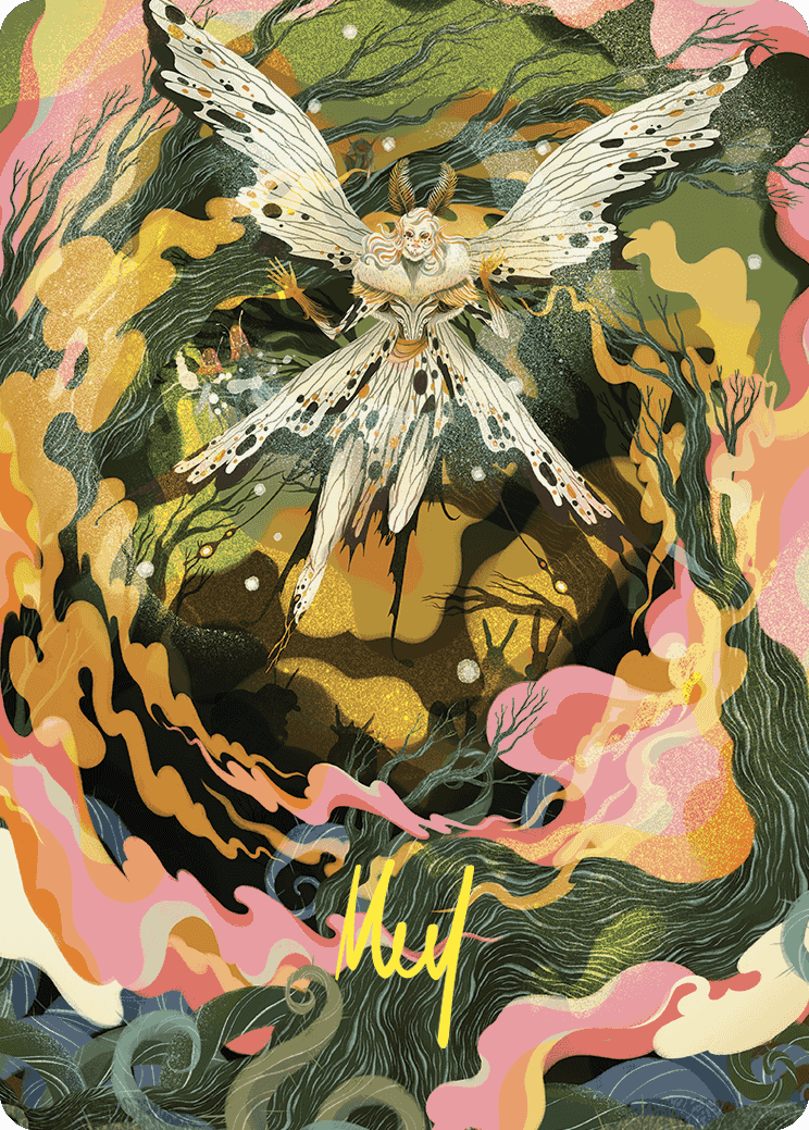 Greater Auramancy Art Card (Gold-Stamped Signature) [Wilds of Eldraine Art Series] - Destination Retro