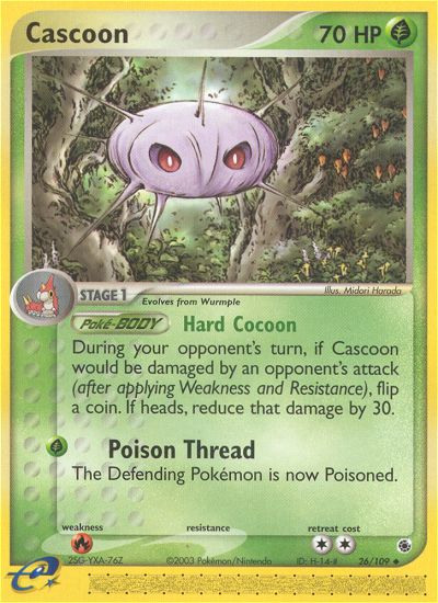 Cascoon (26/109) [EX: Ruby & Sapphire] - Destination Retro