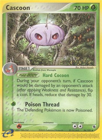 Cascoon (26/109) [EX: Ruby & Sapphire] - Destination Retro