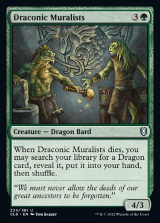 Draconic Muralists [Commander Legends: Battle for Baldur's Gate] - Destination Retro