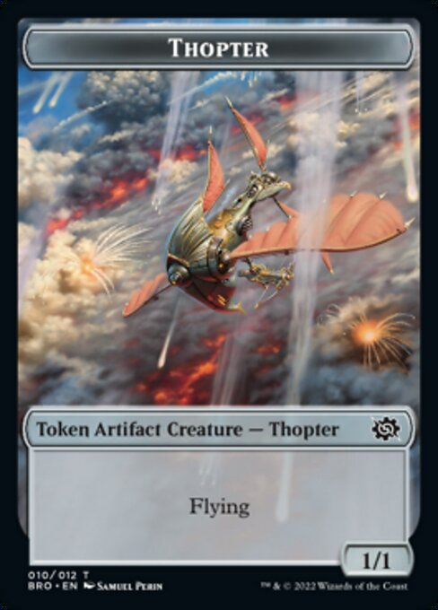 Powerstone // Thopter Double-Sided Token [The Brothers' War Tokens] - Destination Retro