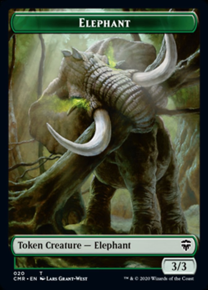 Elephant // Soldier Token [Commander Legends Tokens] - Destination Retro