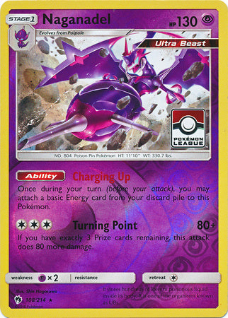 Naganadel (108/214) (League Promo) [Sun & Moon: Lost Thunder] - Destination Retro